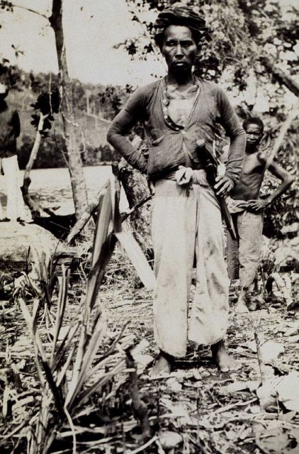 The one-eyed chief of Santa Maria. Picture