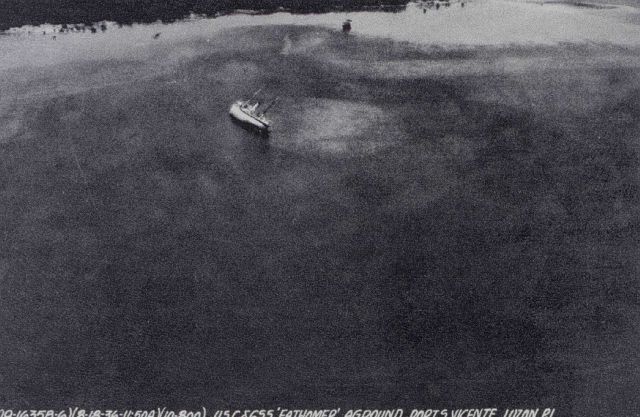 Aerial view of the C&GS Ship FATHOMER on a bad day Picture