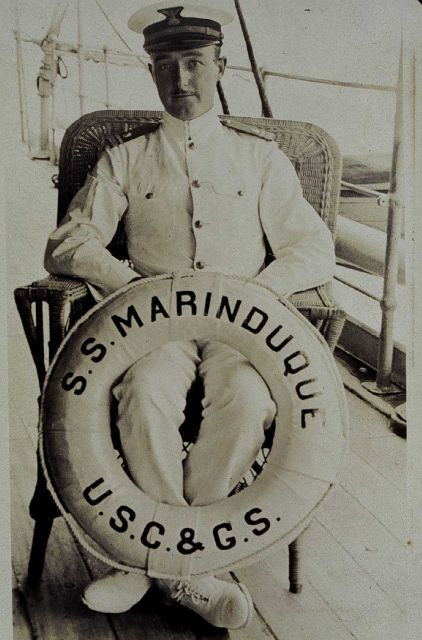Ken Crosby on the MARINDUQUE. Picture