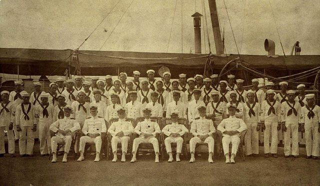 Officers and crew of the PATHFINDER Picture