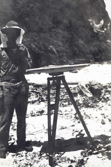 Bloomberg doing topo work on Calayan Island. Picture