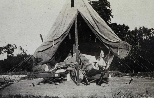 A shore camp. Picture