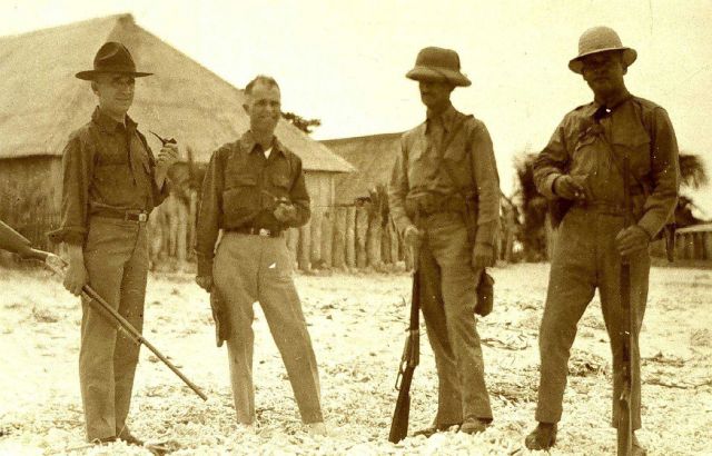 Captain Parker on the left next to Harry D Picture