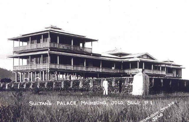 The sultan's palace at Mambaing, Jolo Picture