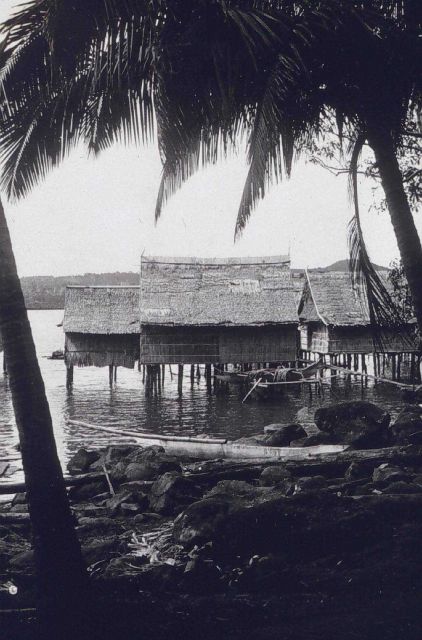 Native homes at Bojelebung. Picture