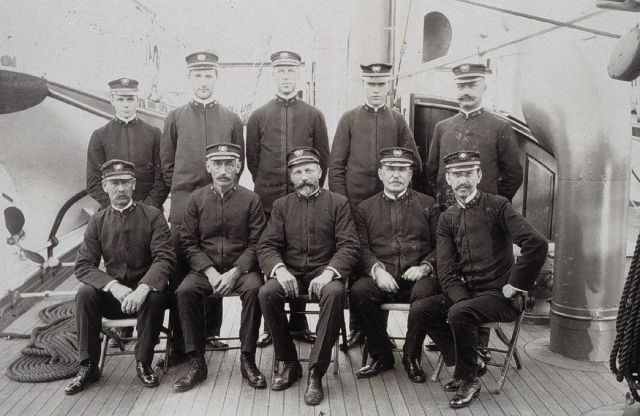 Officers on PATHFINDER on first trip Picture