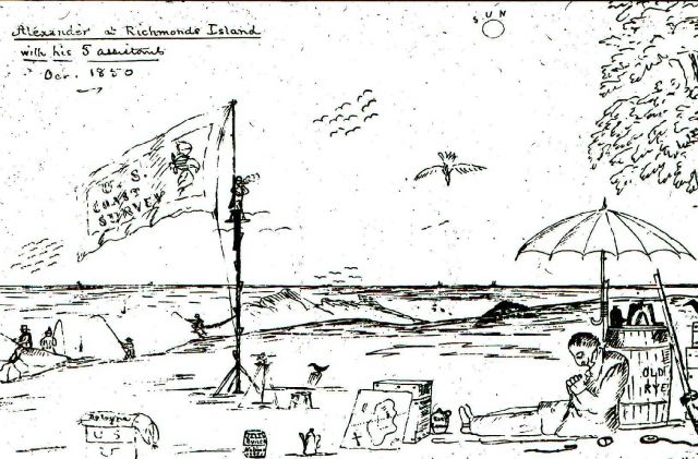 Cartoon by Alexander Wadsworth Longfellow, brother of Henry Wadsworth Longfellow Picture