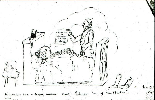 Cartoon by Alexander Wadsworth Longfellow, brother of Henry Wadsworth Longfellow Picture