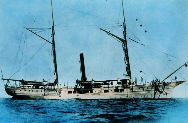 The BLAKE anchored off WINDWARD Passage Picture