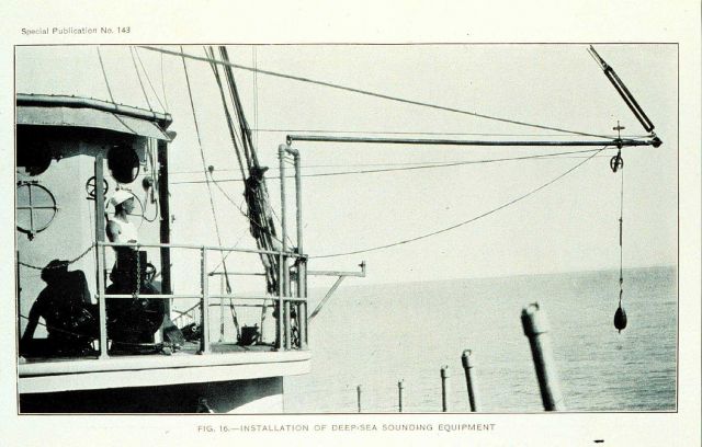 Installation of deepsea sounding equipment Picture