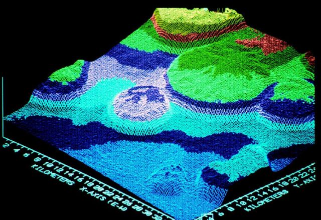 3-D image from NOAA Exclusive Economic Zone Mapping Project Picture