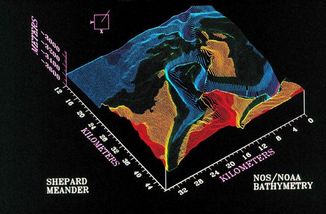 3-D image from NOAA Exclusive Economic Zone Mapping Project Picture