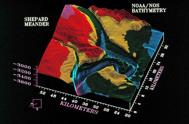 3-D image from NOAA Exclusive Economic Zone Mapping Project Picture
