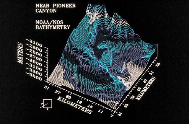 3-D image from NOAA Exclusive Economic Zone Mapping Project Picture