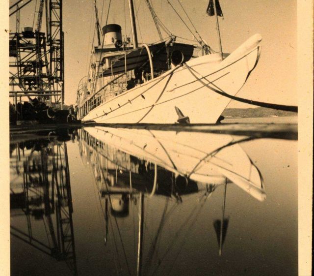 Coast and Geodetic Survey Ship LYDONIA on the pier at Antigua Picture