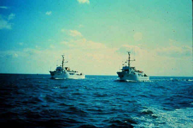 NOAA Ships RUDE and HECK. Picture