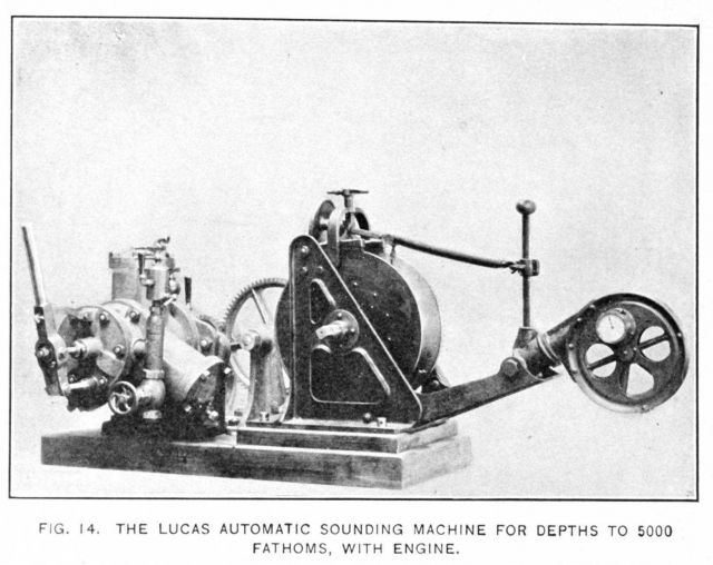 The Lucas Automatic Sounding Machine for depths to 5000 fathoms, with engine Picture