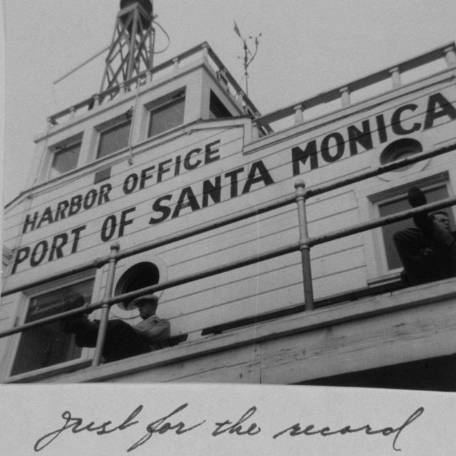 Harbor office at the port of Santa Monica. Picture