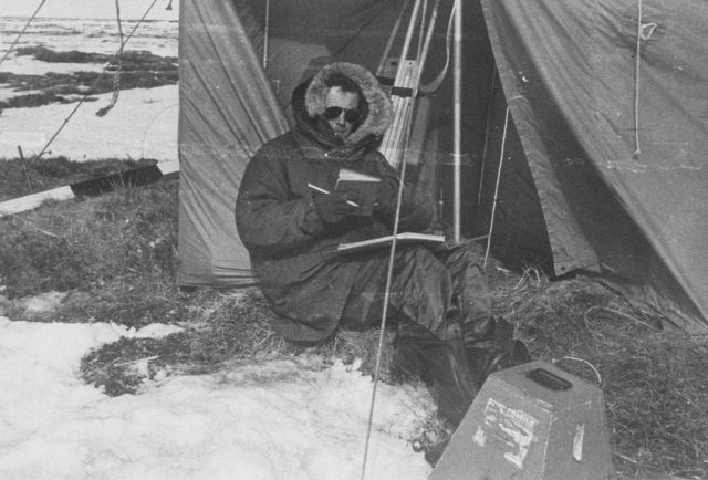 Recording angles for a triangulation observer at 10 below zero. Picture