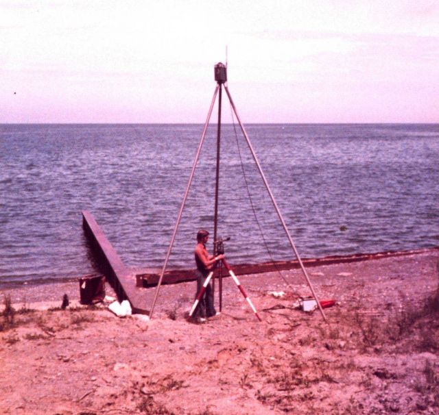 Del Norte navigation system shore positioning station. Picture