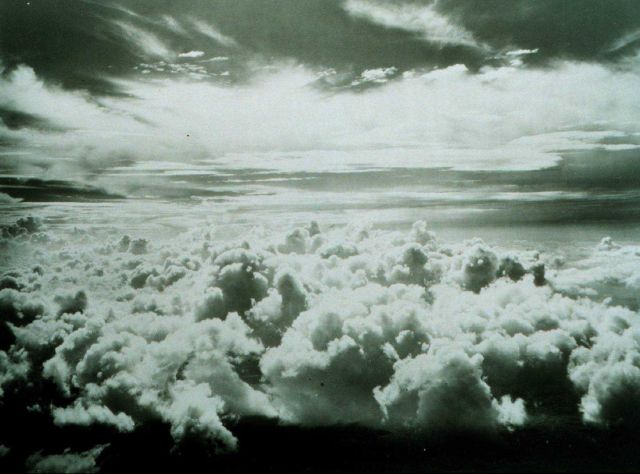 An aircraft view of high cirrus and stratocumulus undercast with altostratus Picture