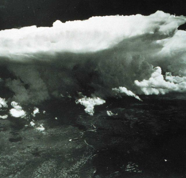 Thunderhead with anvil from the air Picture