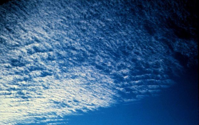 Thin altocumulus clouds Picture