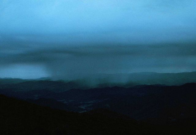 Rain shower from altocumulus Picture