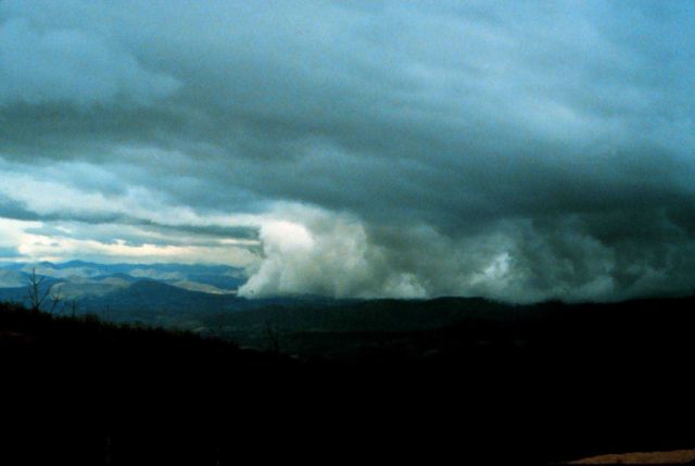 Cloud wall associated with fast moving cold front Picture
