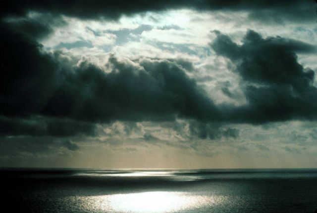 Late afternoon sun reflecting on the Pacific Picture