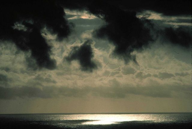 Late afternoon sun reflecting on the Pacific Picture