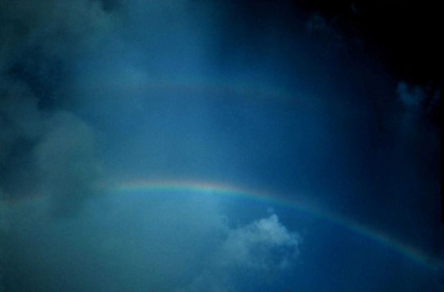 Double rainbow Note reversal of spectrum Picture