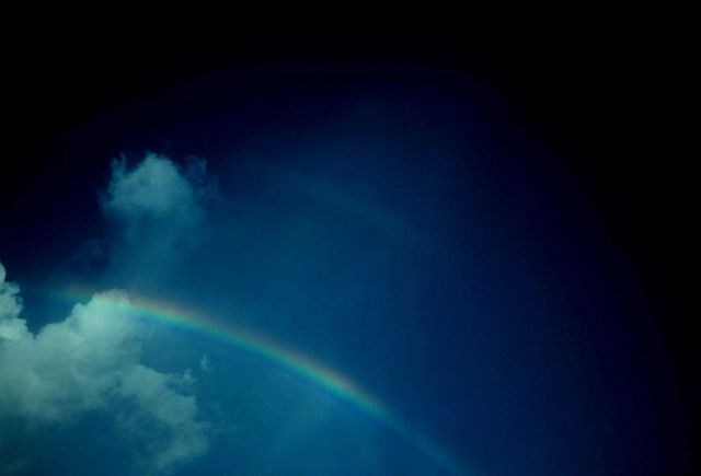 Double rainbow Note reversal of spectrum Picture