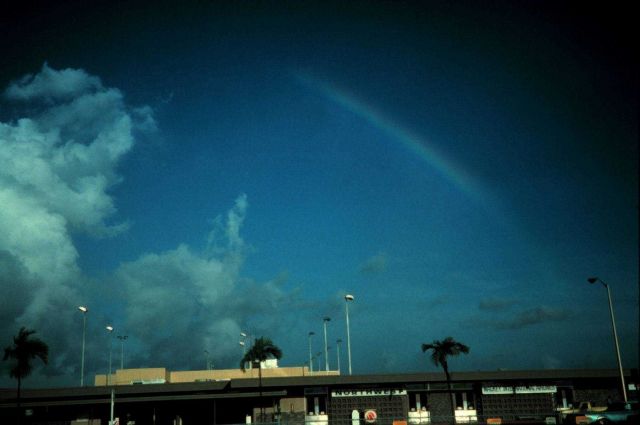 Double rainbow Note reversal of spectrum Picture