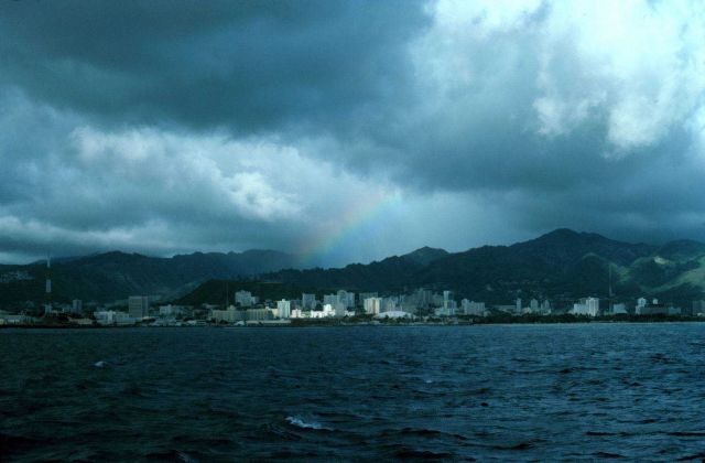 Portion of rainbow over Waikiki Picture