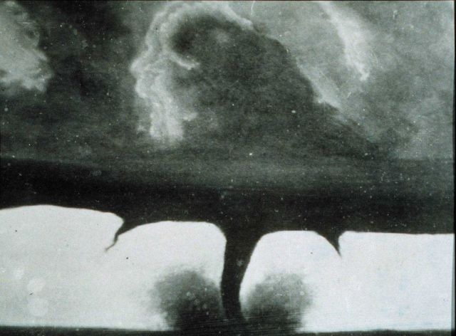 One of the oldest known photographs of a tornado Picture