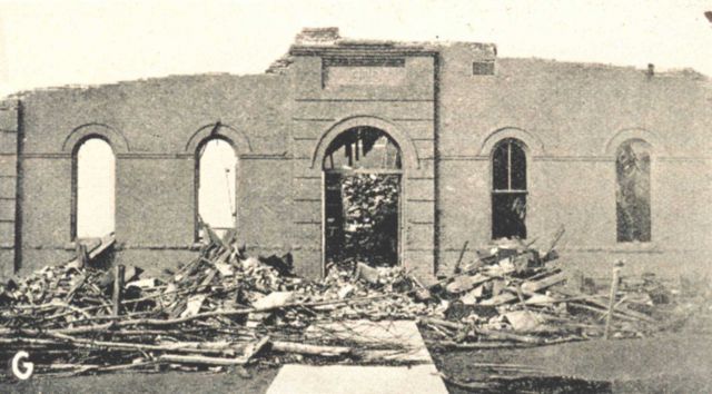 Ruins of the De Soto, Illinois, public school where 33 children were killed Picture