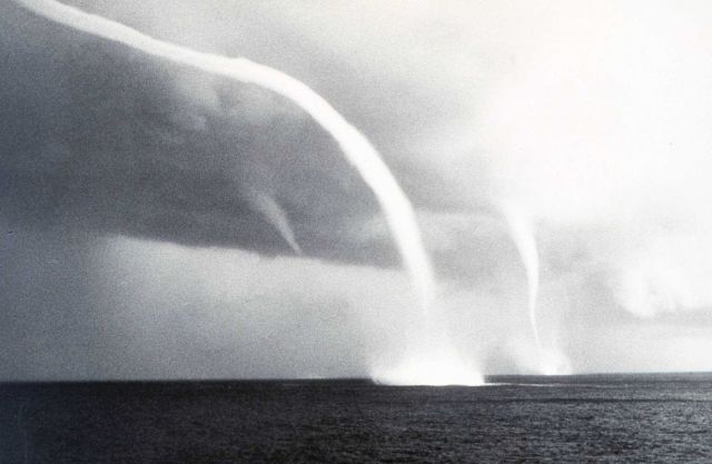Multiple waterspouts off the Bahamas Islands Picture