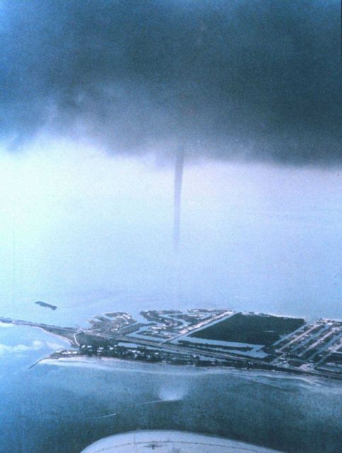 Waterspout seen from an aircraft in the Florida Keys Picture