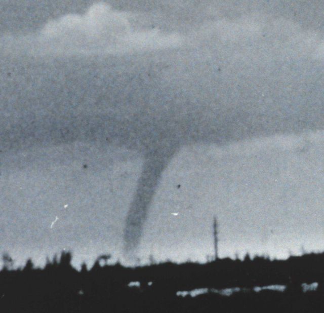 Enlarged frame from 16-mm time-lapse sequence of giant waterspout off Key West Picture