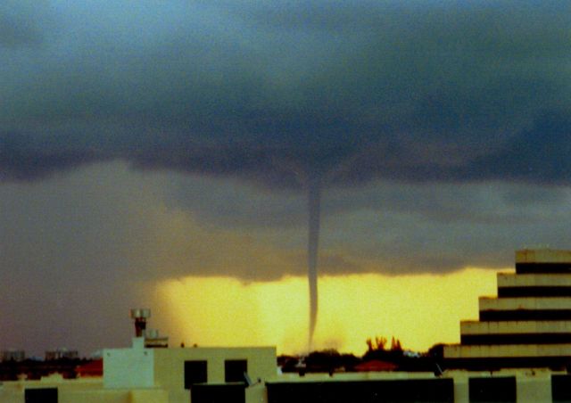 A waterspout off the coast of Miami Picture