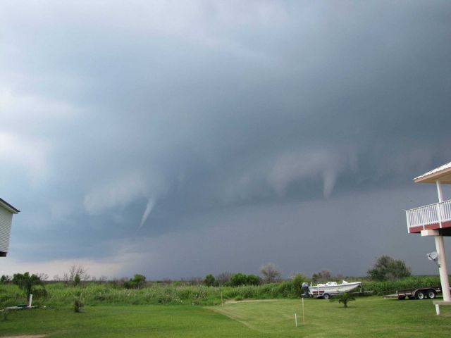 A spectacular series of images of waterspouts off the Port of Grand Isle. Picture