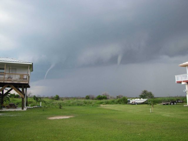 A spectacular series of images of waterspouts off the Port of Grand Isle. Picture