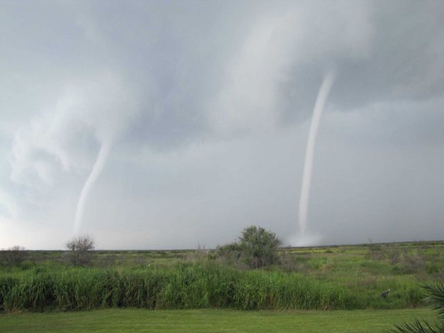 A spectacular series of images of waterspouts off the Port of Grand Isle. Picture