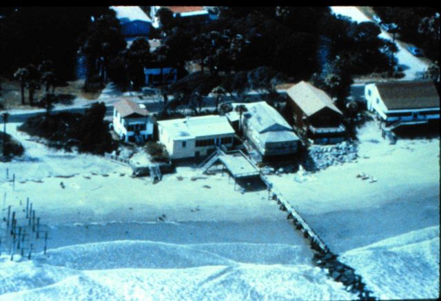 Homes at Folly Beach, South Carolina, before Hurricane Hugo Picture