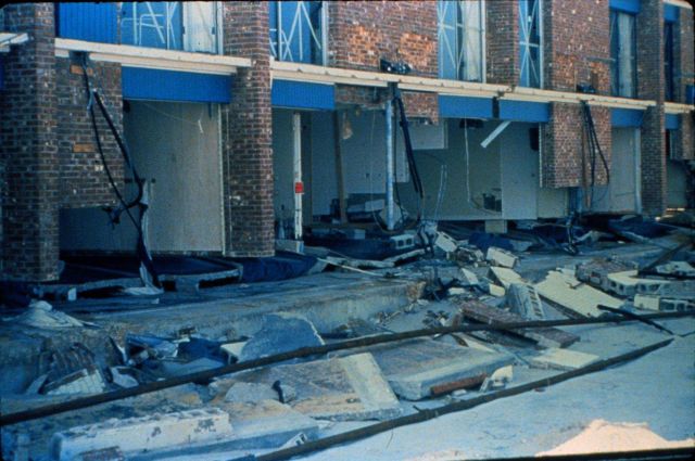 The same motel showing its beach side After passage of Hurricane Hugo Picture