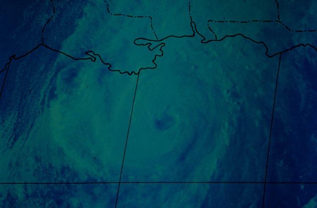 Hurricane Eloise just southeast of Louisiana Picture