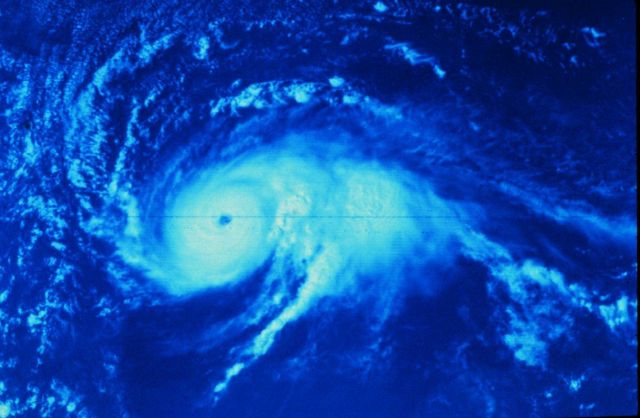 Hurricane Anita approaching the coast of Mexico south of Brownsville Picture