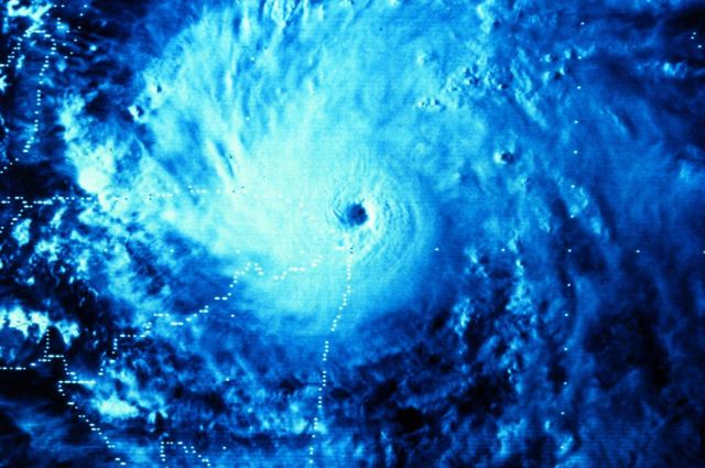 Hurricane Greta skirting the north shore of Honduras Picture