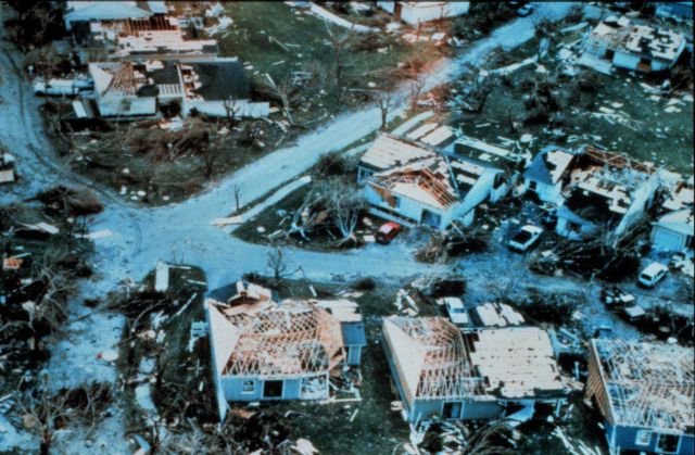 Hurricane Andrew - Numerous gabled end roof failures in Countr Picture